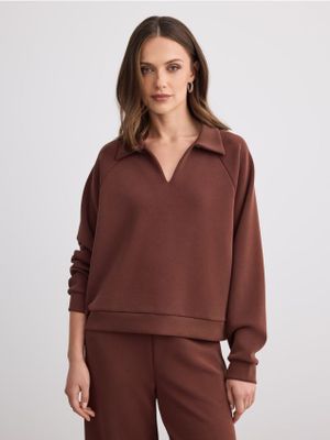 Bluza damska na jesień Mohito ze sklepu: Mohito w kategorii: Bluzy damskie - zdjęcie 55A556F-010-6967_472KT