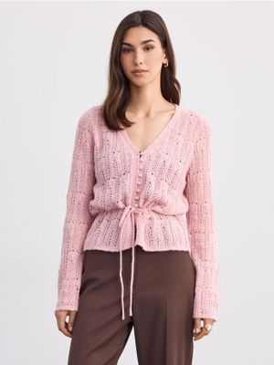 Sweter damski elegancki Mohito ze sklepu: Mohito w kategorii: Swetry damskie - zdjęcie 55A556F-010-6967_492LQ