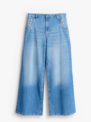 Jeansy damskie w miejskim stylu Mohito ze sklepu: Mohito w kategorii: Jeansy damskie - zdjęcie 55A556F-010-6967_503HO
