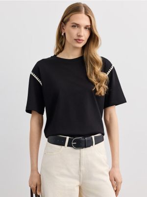Bluzka damska casualowa Mohito ze sklepu: Mohito w kategorii: Bluzki damskie - zdjęcie 55A556F-010-6967_568KO