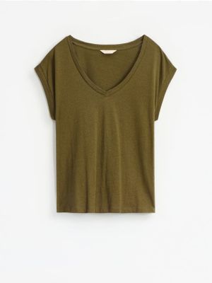 Bluzka damska casualowa Mohito ze sklepu: Mohito w kategorii: Bluzki damskie - zdjęcie 55A556F-010-6967_603JW