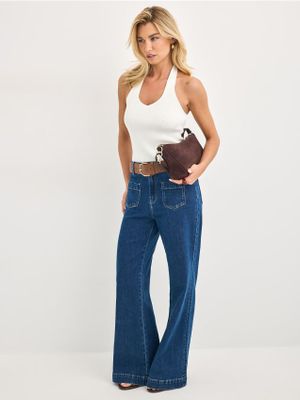 Jeansy damskie w miejskim stylu Mohito ze sklepu: Mohito w kategorii: Jeansy damskie - zdjęcie 55A556F-010-6967_633GB