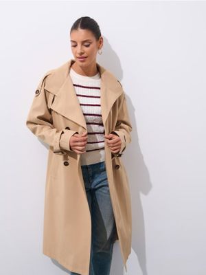 Płaszcz damski casualowy jesienny Mohito ze sklepu: Mohito w kategorii: Płaszcze damskie - zdjęcie 55A556F-010-6967_755GE