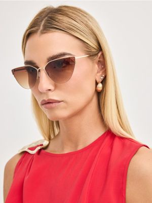 Okulary przeciwsłoneczne damskie na wiosnę Mohito ze sklepu: Mohito w kategorii: Okulary przeciwsłoneczne damskie - zdjęcie 55A556F-010-6967_813JK