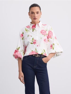 Koszula damska casualowa wiosenna Mohito ze sklepu: Mohito w kategorii: Koszule damskie - zdjęcie 55A556F-010-6967_993KZ