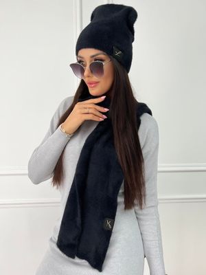 ModnaKiecka.pl - Czapka zimowa damska casual ze sklepu: ModnaKiecka.pl w kategorii: Czapki zimowe damskie - zdjęcie 64ECE52-355-6290_23052648