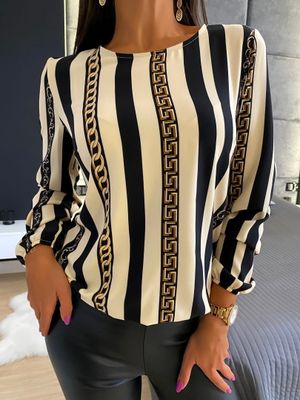 Bluzka damska jesienna casual ModnaKiecka.pl ze sklepu: ModnaKiecka.pl w kategorii: Bluzki damskie - zdjęcie 64ECE52-355-6290_23060687