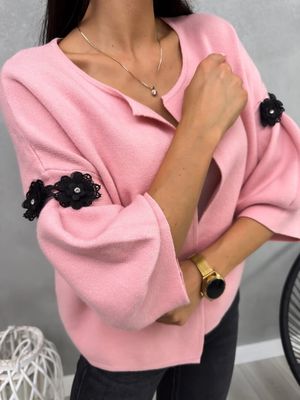 Sweter damski ModnaKiecka.pl ze sklepu: ModnaKiecka.pl w kategorii: Swetry damskie - zdjęcie 64ECE52-355-6290_23065012