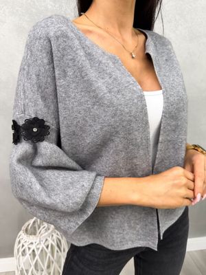 Sweter damski na zimę ModnaKiecka.pl ze sklepu: ModnaKiecka.pl w kategorii: Swetry damskie - zdjęcie 64ECE52-355-6290_23065013