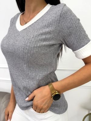 ModnaKiecka.pl - Bluzka damska casual ze sklepu: ModnaKiecka.pl w kategorii: Bluzki damskie - zdjęcie 64ECE52-355-6290_23066431