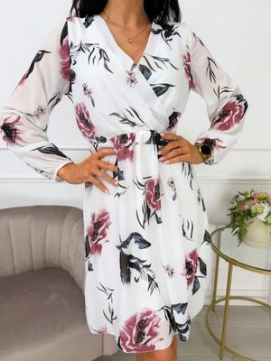 Sukienka casual na wiosnę ModnaKiecka.pl ze sklepu: ModnaKiecka.pl w kategorii: Sukienki - zdjęcie 64ECE52-355-6290_23066644