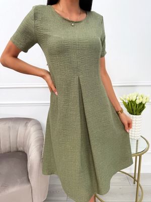 Sukienka na wiosnę ModnaKiecka.pl ze sklepu: ModnaKiecka.pl w kategorii: Sukienki - zdjęcie 64ECE52-355-6290_23067347