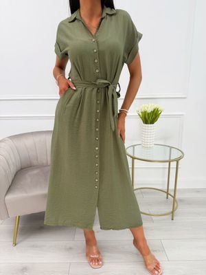 Sukienka na wiosnę ModnaKiecka.pl ze sklepu: ModnaKiecka.pl w kategorii: Sukienki - zdjęcie 64ECE52-355-6290_23068349