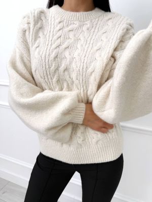 Sweter damski ModnaKiecka.pl ze sklepu: ModnaKiecka.pl w kategorii: Swetry damskie - zdjęcie 64ECE52-355-6290_23070461