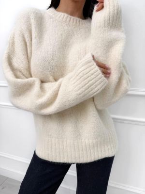 ModnaKiecka.pl - Sweter damski casualowy ze sklepu: ModnaKiecka.pl w kategorii: Swetry damskie - zdjęcie 64ECE52-355-6290_23070834