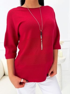 Sweter damski zimowy ModnaKiecka.pl ze sklepu: ModnaKiecka.pl w kategorii: Swetry damskie - zdjęcie 64ECE52-355-6290_23071391