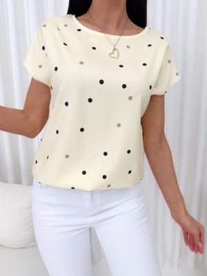 Bluzka damska casual ModnaKiecka.pl ze sklepu: ModnaKiecka.pl w kategorii: Bluzki damskie - zdjęcie 64ECE52-355-6290_23072268