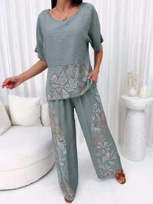 Komplet casual na lato ModnaKiecka.pl ze sklepu: ModnaKiecka.pl w kategorii: Komplety i garnitury damskie - zdjęcie 64ECE52-355-6290_23072324