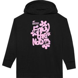 Bluza dziewczęca w stylu młodzieżowym zimowa 4F ze sklepu: SPORT-SHOP.pl w kategorii: Bluzy dziewczęce - zdjęcie 6BAF450-D40-9631_175335