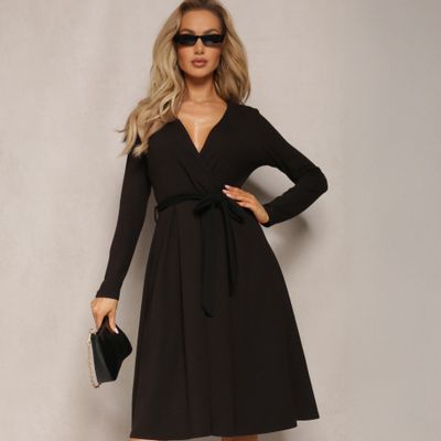 Sukienka casual kopertowa Renee ze sklepu: renee.pl w kategorii: Sukienki - zdjęcie 6BEED23A-9DF-769_178673