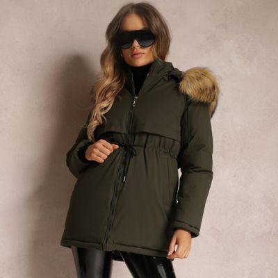 Parka damska casual Renee ze sklepu: renee.pl w kategorii: Parki damskie - zdjęcie 6BEED23A-9DF-769_181951
