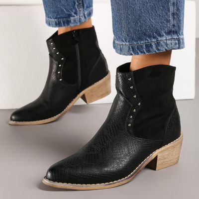 Botki casual Renee ze sklepu: renee.pl w kategorii: Botki - zdjęcie 6BEED23A-9DF-769_212301