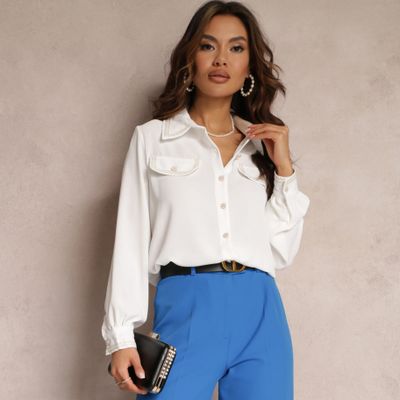 Koszula damska elegancka Renee ze sklepu: renee.pl w kategorii: Koszule damskie - zdjęcie 6BEED23A-9DF-769_222935