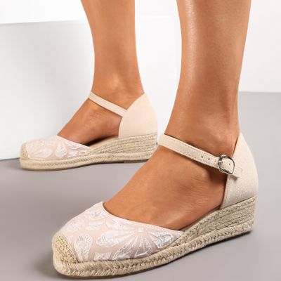 Renee - Espadryle damskie w kwiaty ze sklepu: renee.pl w kategorii: Espadryle damskie - zdjęcie 6BEED23A-9DF-769_239661