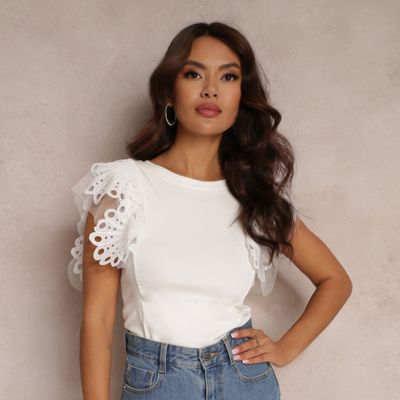 Bluzka damska koronkowa Renee ze sklepu: renee.pl w kategorii: Bluzki damskie - zdjęcie 6BEED23A-9DF-769_239704