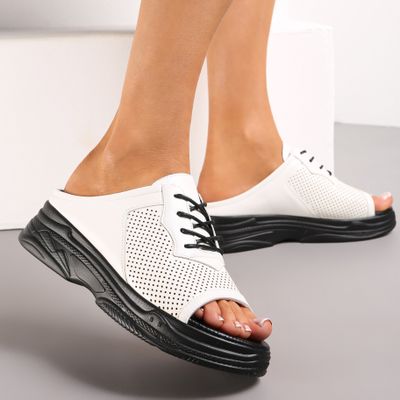 Klapki damskie casual Renee ze sklepu: renee.pl w kategorii: Klapki damskie - zdjęcie 6BEED23A-9DF-769_241728