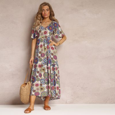 Sukienka w stylu boho na wiosnę Renee ze sklepu: renee.pl w kategorii: Sukienki - zdjęcie 6BEED23A-9DF-769_252750