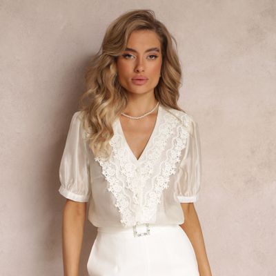 Renee - Bluzka damska casual na wiosnę ze sklepu: renee.pl w kategorii: Bluzki damskie - zdjęcie 6BEED23A-9DF-769_255228