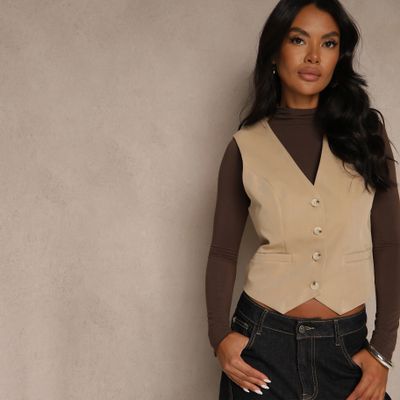 Kamizelka damska casual Renee ze sklepu: renee.pl w kategorii: Kamizelki damskie - zdjęcie 6BEED23A-9DF-769_284389