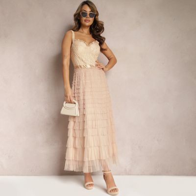 Sukienka elegancka Renee ze sklepu: renee.pl w kategorii: Sukienki - zdjęcie 6BEED23A-9DF-769_295080
