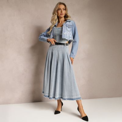 Spódnica na lato Renee ze sklepu: renee.pl w kategorii: Spódnice - zdjęcie 6BEED23A-9DF-769_299346