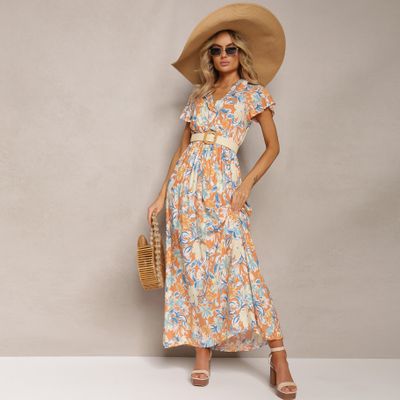 Sukienka boho Renee ze sklepu: renee.pl w kategorii: Sukienki - zdjęcie 6BEED23A-9DF-769_304684