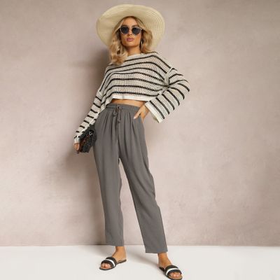 Spodnie damskie na wiosnę casual Renee ze sklepu: renee.pl w kategorii: Spodnie damskie - zdjęcie 6BEED23A-9DF-769_307699