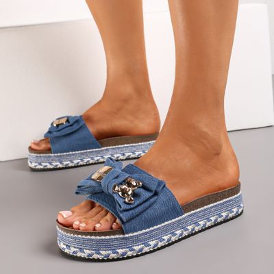 Klapki damskie na wiosnę boho Renee ze sklepu: renee.pl w kategorii: Klapki damskie - zdjęcie 6BEED23A-9DF-769_309772