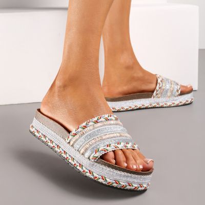 Klapki damskie eleganckie Renee ze sklepu: renee.pl w kategorii: Klapki damskie - zdjęcie 6BEED23A-9DF-769_313797