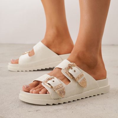 Klapki damskie casual Renee ze sklepu: renee.pl w kategorii: Klapki damskie - zdjęcie 6BEED23A-9DF-769_319740