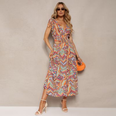 Renee - Sukienka w stylu boho ze sklepu: renee.pl w kategorii: Sukienki - zdjęcie 6BEED23A-9DF-769_328670