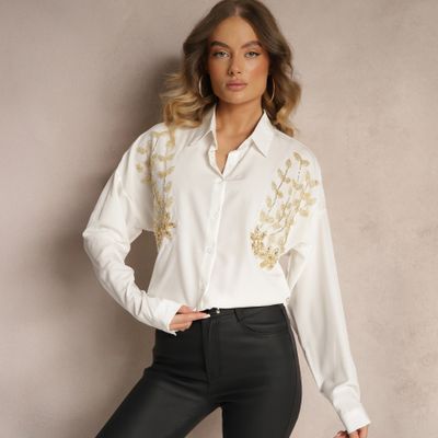 Koszula damska elegancka wiosenna Renee ze sklepu: renee.pl w kategorii: Koszule damskie - zdjęcie 6BEED23A-9DF-769_330467
