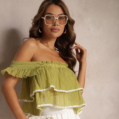 Bluzka damska na lato Renee ze sklepu: renee.pl w kategorii: Bluzki damskie - zdjęcie 6BEED23A-9DF-769_332652
