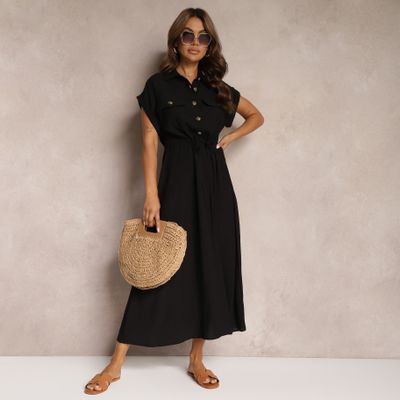 Sukienka gładka elegancka Renee ze sklepu: renee.pl w kategorii: Sukienki - zdjęcie 6BEED23A-9DF-769_337747