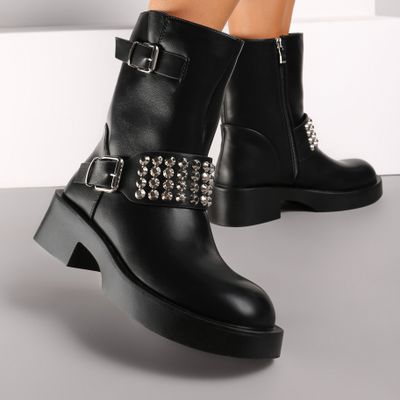Botki casual Renee ze sklepu: renee.pl w kategorii: Botki - zdjęcie 6BEED23A-9DF-769_346995