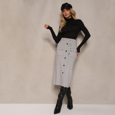 Spódnica na zimę Renee ze sklepu: renee.pl w kategorii: Spódnice - zdjęcie 6BEED23A-9DF-769_356208