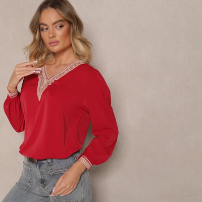 Bluzka damska na zimę Renee ze sklepu: renee.pl w kategorii: Bluzki damskie - zdjęcie 6BEED23A-9DF-769_367221