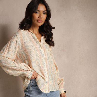 Koszula damska w stylu boho Renee ze sklepu: renee.pl w kategorii: Koszule damskie - zdjęcie 6BEED23A-9DF-769_367585