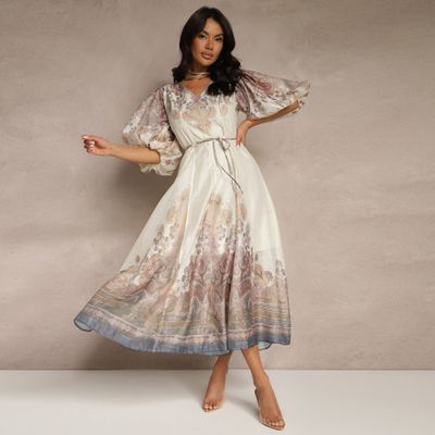 Sukienka na wiosnę elegancka Renee ze sklepu: renee.pl w kategorii: Sukienki - zdjęcie 6BEED23A-9DF-769_387293
