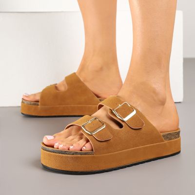 Klapki damskie casual na wiosnę Renee ze sklepu: renee.pl w kategorii: Klapki damskie - zdjęcie 6BEED23A-9DF-769_387486